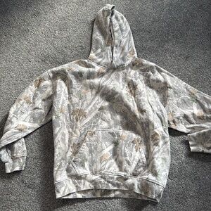 Abercrombie light wash camo hoodie